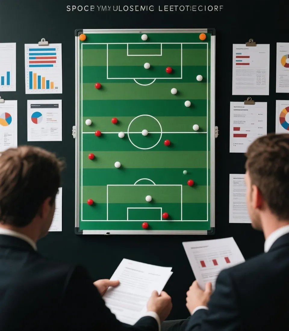 足球戰術與數據分析示意圖